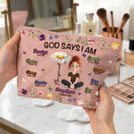 Birth-Flower-God-Says-I-Am-Personalized-Makeup-Bag-3