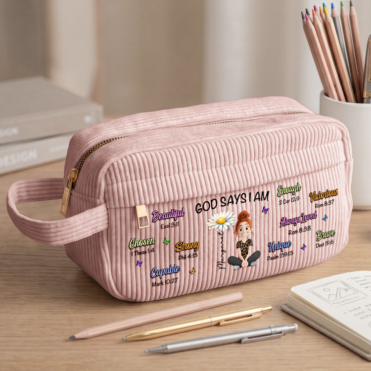 Birth-Flower-God-Says-I-Am-Personalized-Pencil-Case-2