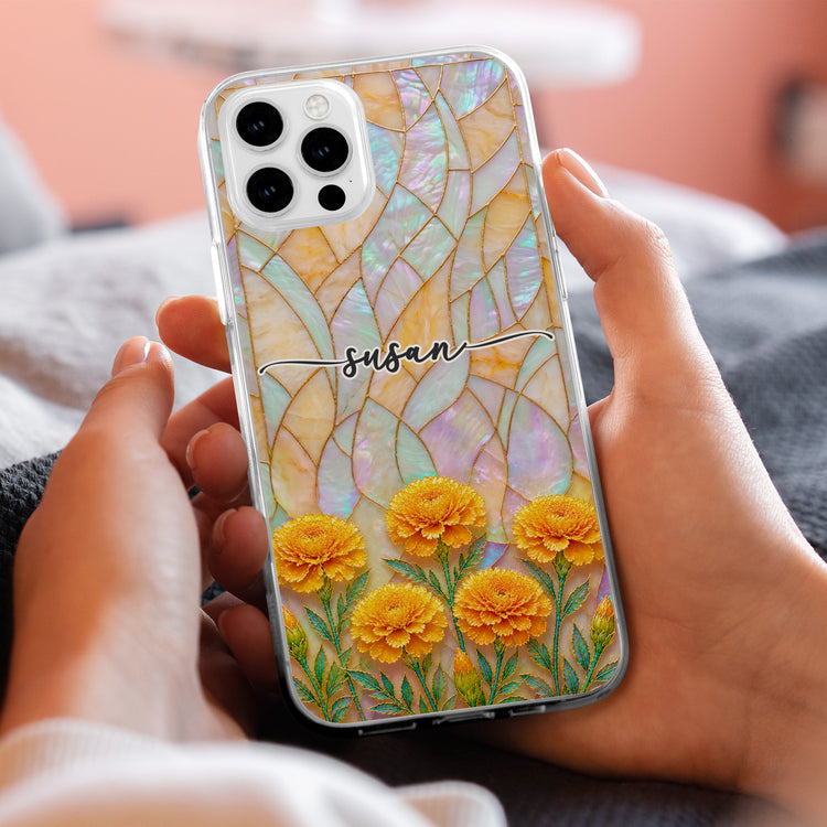 Birth-Flower-Mother-Of-Pearl-Exchange-Gifts-For-Women-Personalized-Phone-Case-2