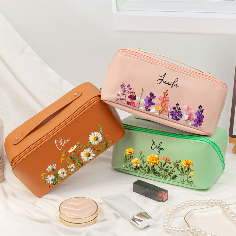 Birth-Flower-Self-Gift--Personalized-Makeup-Bag-6