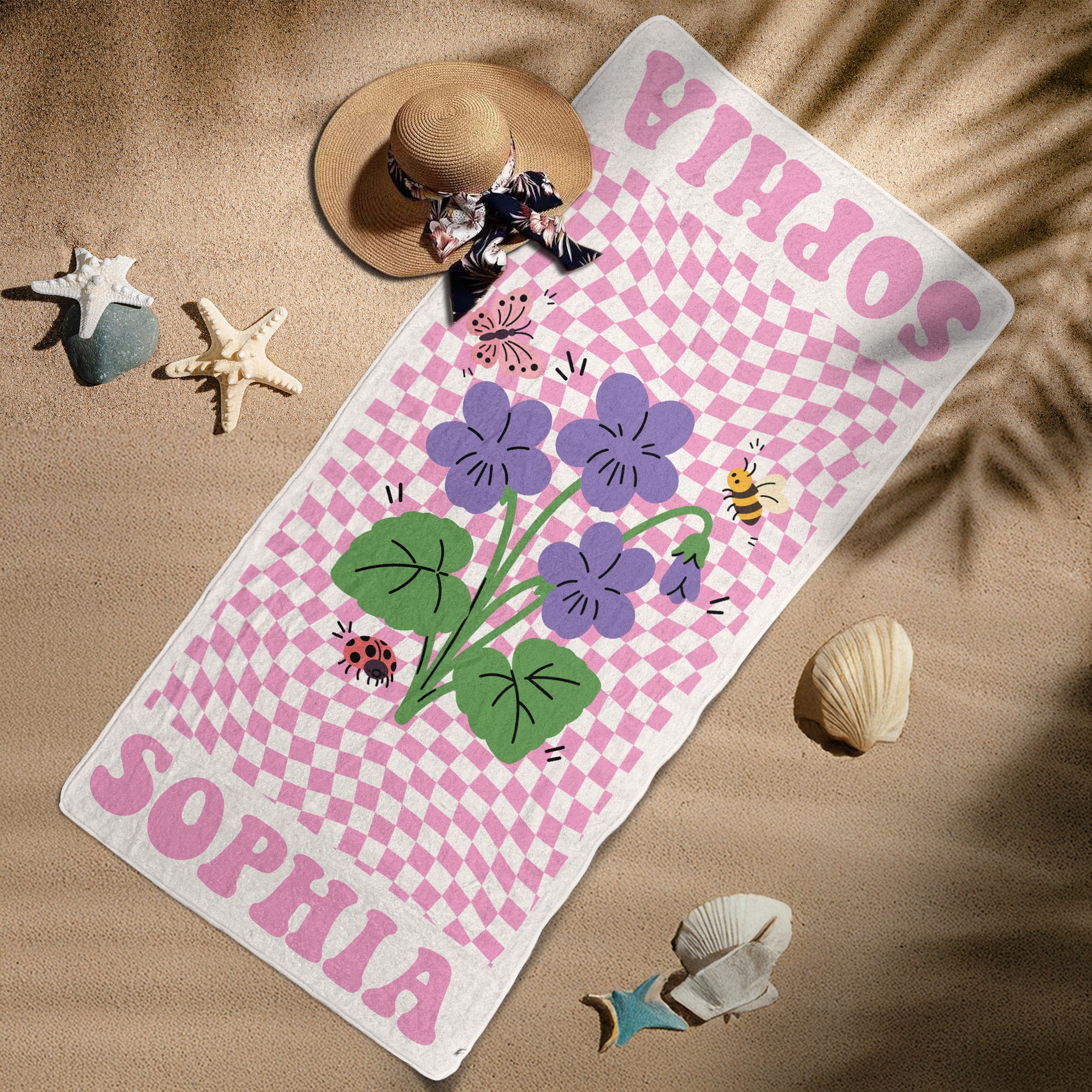 Birth-Month-Flower-Gift-For-Her-Daughter-Friends-Personalized-Beach-Towel-7