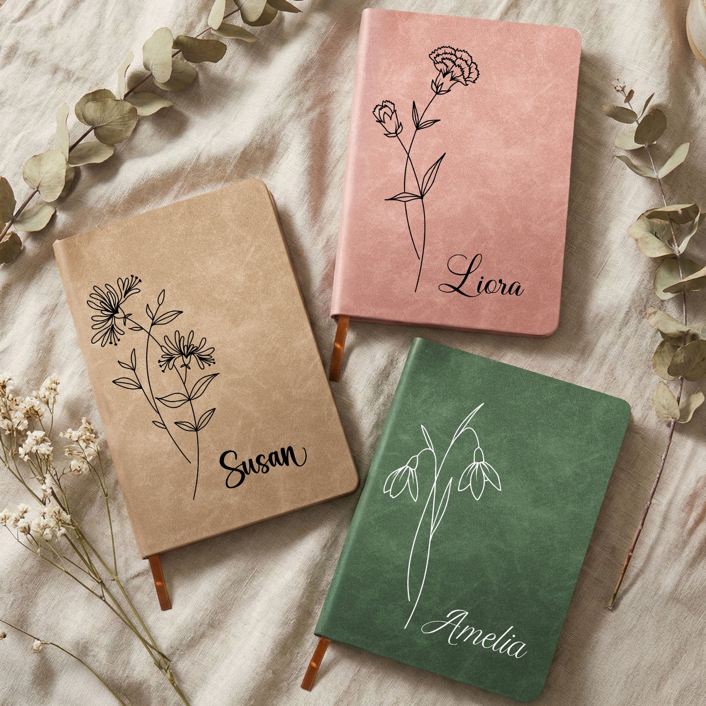 Birth-Month-Flower-Notebook-Custom-Journal-Birthday-Gift-Personalized-Leather-Journal-1