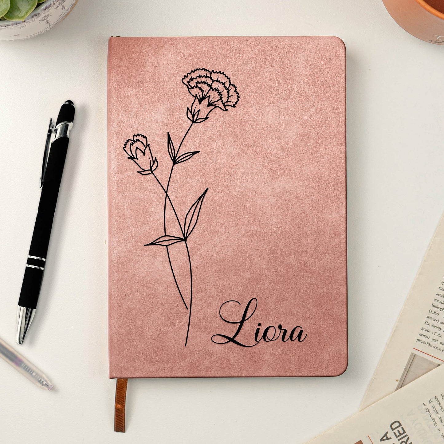 Birth-Month-Flower-Notebook-Custom-Journal-Birthday-Gift-Personalized-Leather-Journal-2