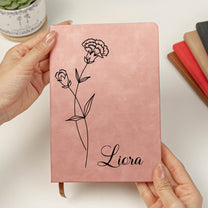Birth-Month-Flower-Notebook-Custom-Journal-Birthday-Gift-Personalized-Leather-Journal-3