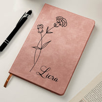 Birth-Month-Flower-Notebook-Custom-Journal-Birthday-Gift-Personalized-Leather-Journal-5