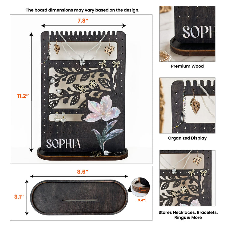 Birth-Month-Flower-Self-Gift,-Gift-For-Daughter,-Friend-Personalized-Wooden-Plaque-4