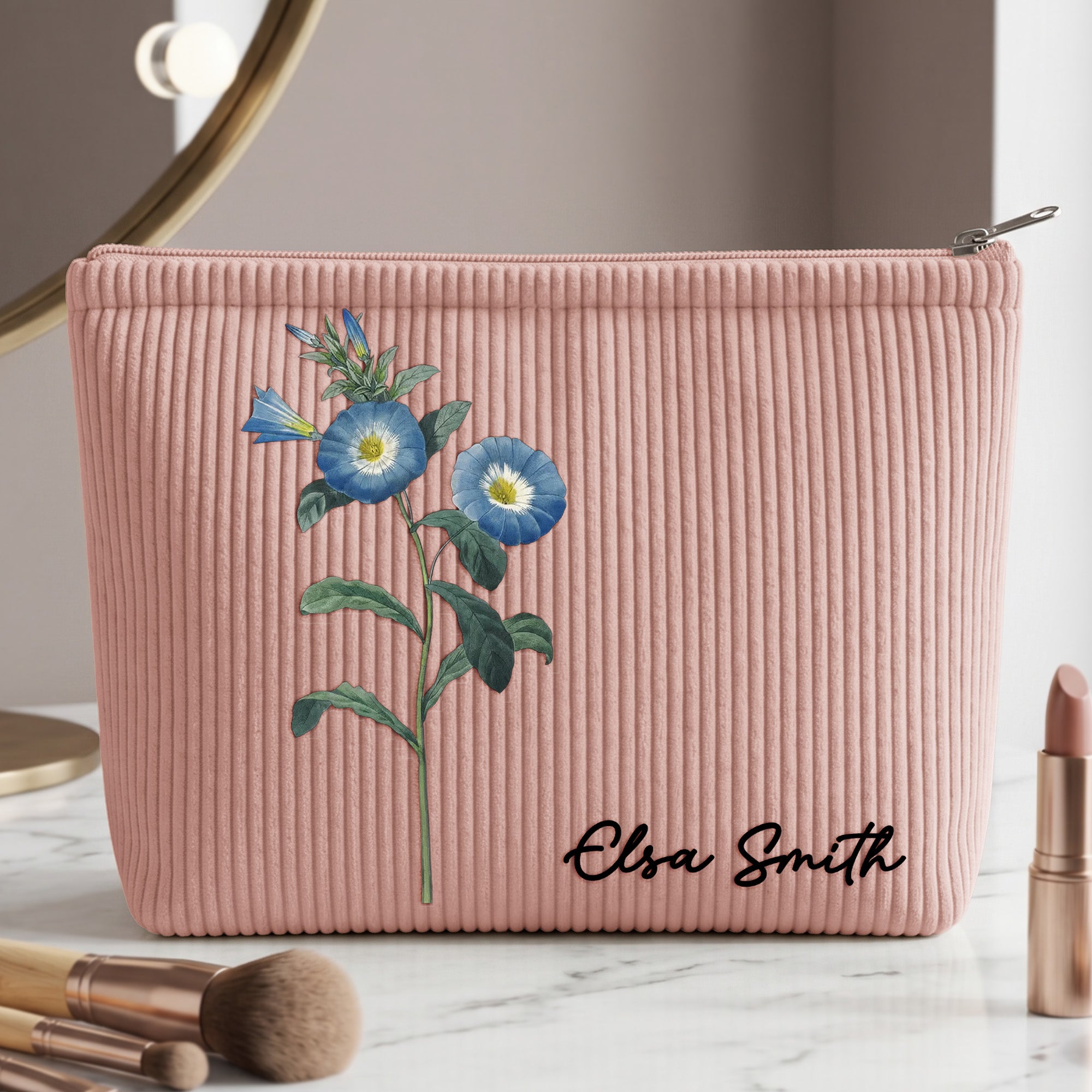 Birth-Month-Flower-With-Name-Personalized-Makeup-Bag-2