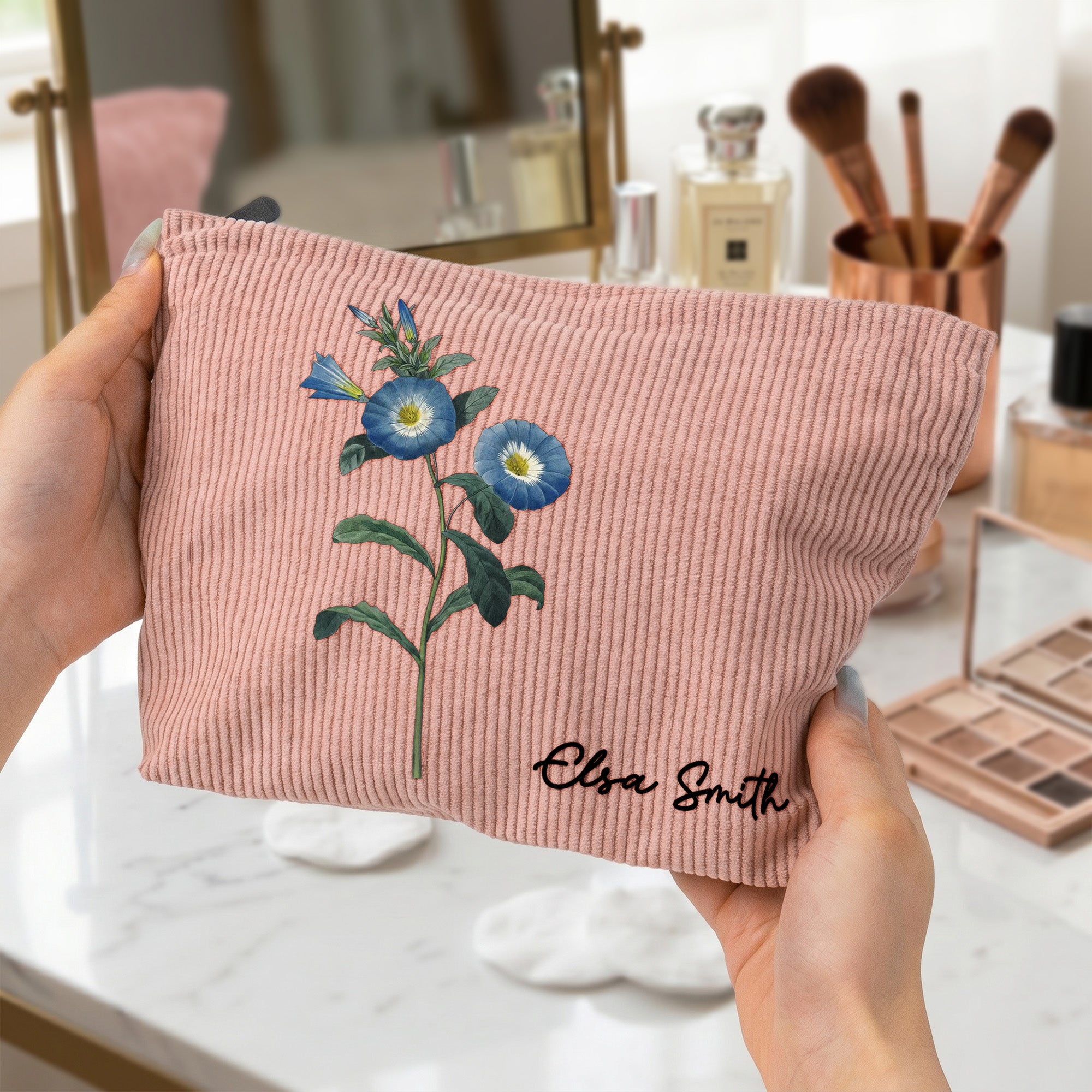 Birth-Month-Flower-With-Name-Personalized-Makeup-Bag-3
