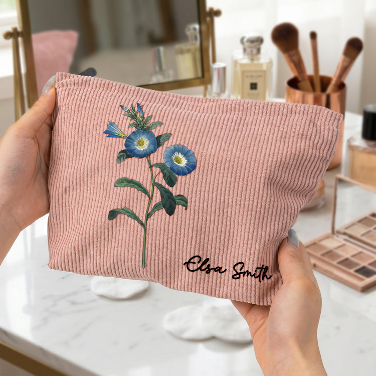 Birth-Month-Flower-With-Name-Personalized-Makeup-Bag-3