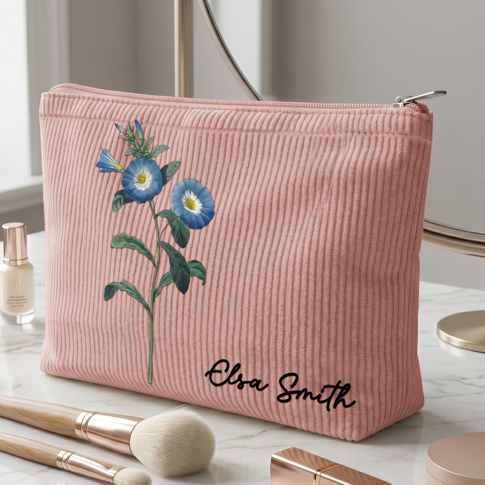 Birth-Month-Flower-With-Name-Personalized-Makeup-Bag-5