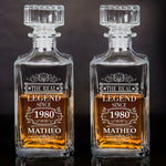 Birthday Gift The Real Legend - Custom Decanter