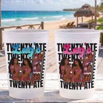 Birthday Party Cups Custom Girls Photo For Birthday Party Favors - Personalized Cups