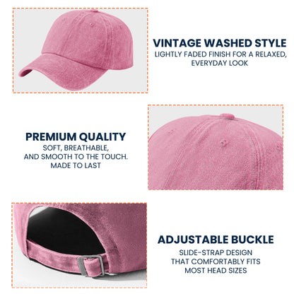 Blessed By God Spoiled By My Husband Protected By Both - Personalized Distressed Denim Cap