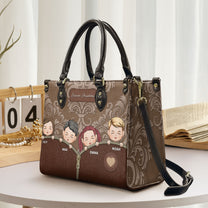 Blessed Grandma - Personalized Leather Bag