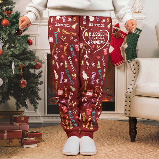Blessed To Be Called Grandma - Personalized Sweatpants