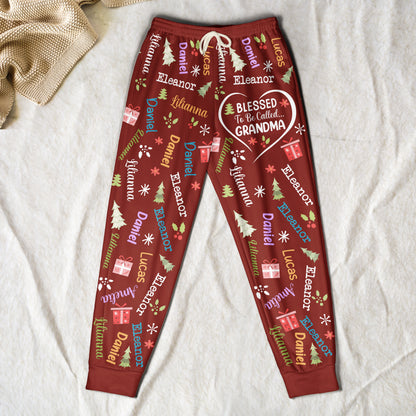 Blessed To Be Called Grandma - Personalized Sweatpants