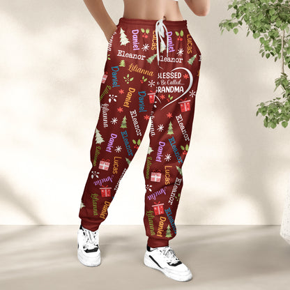 Blessed To Be Called Grandma - Personalized Sweatpants