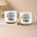 Blessed To Be Called Grandma, Grandpa Family Roots Tree - Personalized Pottery Mug