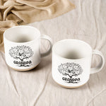 Blessed To Be Called Grandma, Grandpa Family Roots Tree - Personalized Pottery Mug