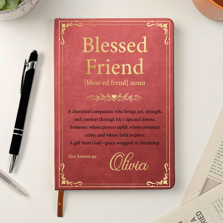 Blessed-Friend-Gift-For-Best-Friend,-Christian-Personalized-Journal