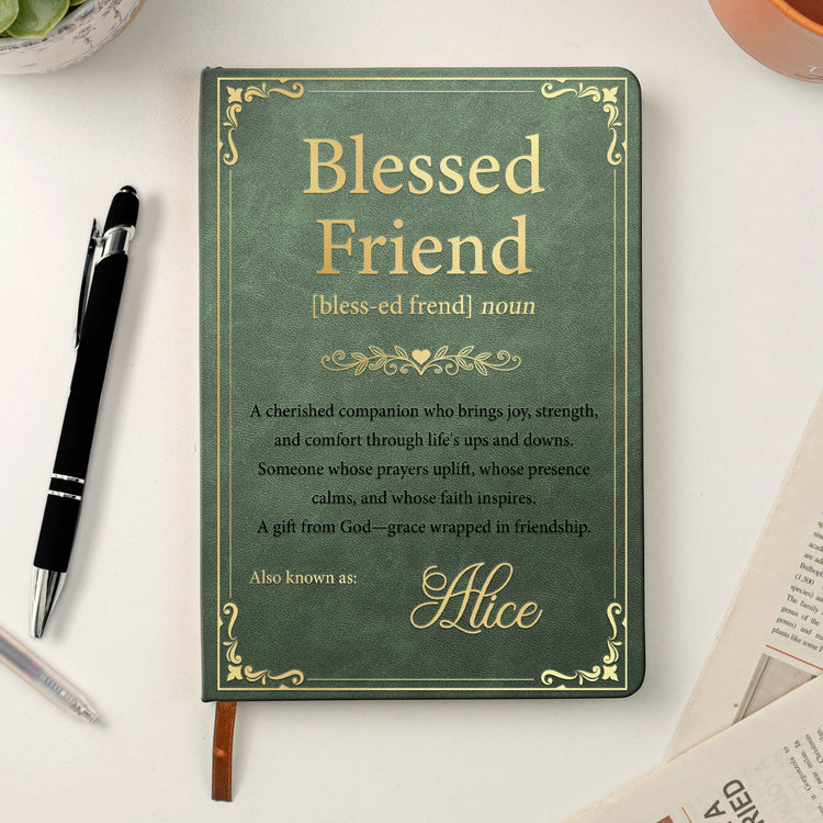 Blessed-Friend-Gift-For-Best-Friend,-Christian-Personalized-Journal