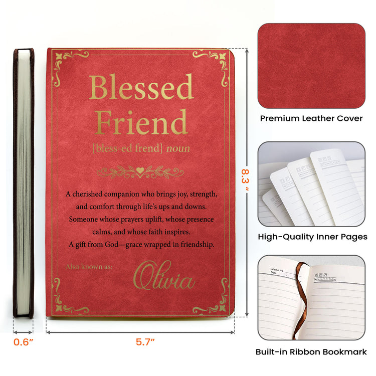 Blessed-Friend-Gift-For-Best-Friend,-Christian-Personalized-Journal