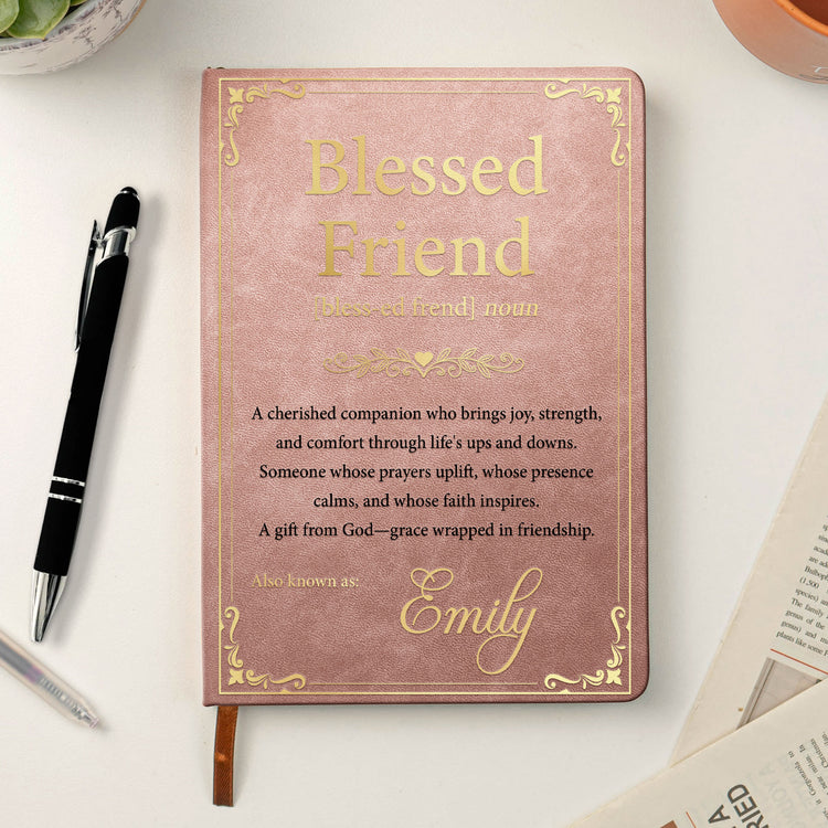 Blessed-Friend-Gift-For-Best-Friend,-Christian-Personalized-Journal