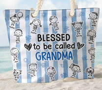 Blessed_To_Be_Called_Grandma_Personalized_Beach_Bag_2