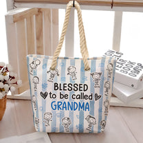 Blessed_To_Be_Called_Grandma_Personalized_Beach_Bag_4