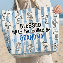 Blessed_To_Be_Called_Grandma_Personalized_Beach_Bag_5