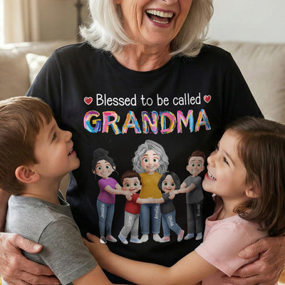 Blessed To Be Called Grandma - Personalized Shirt