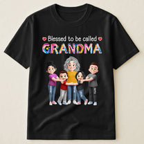 Blessed-To-Be-Called-Grandma-Personalized-Shirt-2