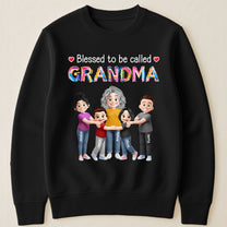 Blessed-To-Be-Called-Grandma-Personalized-Shirt-3