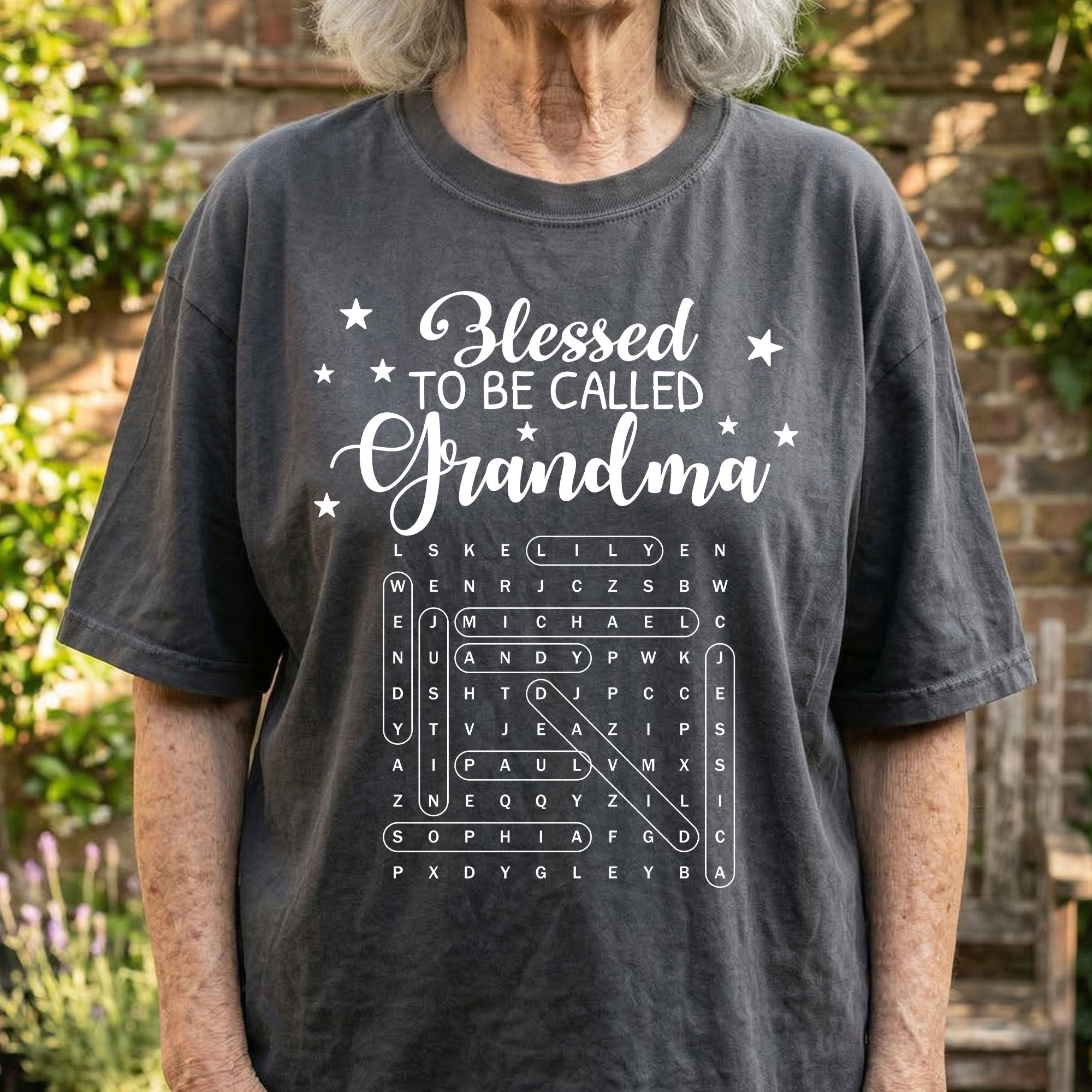 Blessed-To-Be-Called-Grandma-Word-Search-Puzzle-Personalized-Shirt4