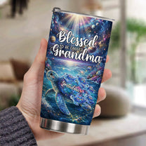 Blessed-To-Being-Called-Grandma-Turtle-With-Kids'-Names-Personalized-Tumbler-3