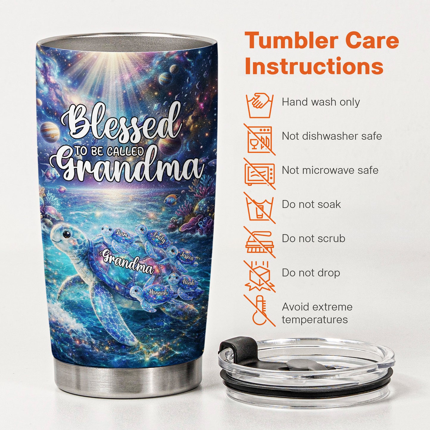 Blessed-To-Being-Called-Grandma-Turtle-With-Kids'-Names-Personalized-Tumbler-5