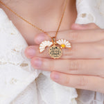 Bloom Where You Are Planted - Personalized Daisy Necklace With Hidden Message