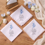 Blue-Wedding-Birth-Flower-Toile-For-Bride-Daughter-Personalized-Handkerchief-3