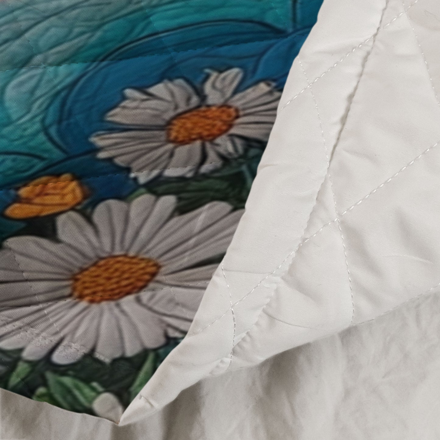 Boho Hippy Mushroom Sunrise Background - Custom Quilt Set