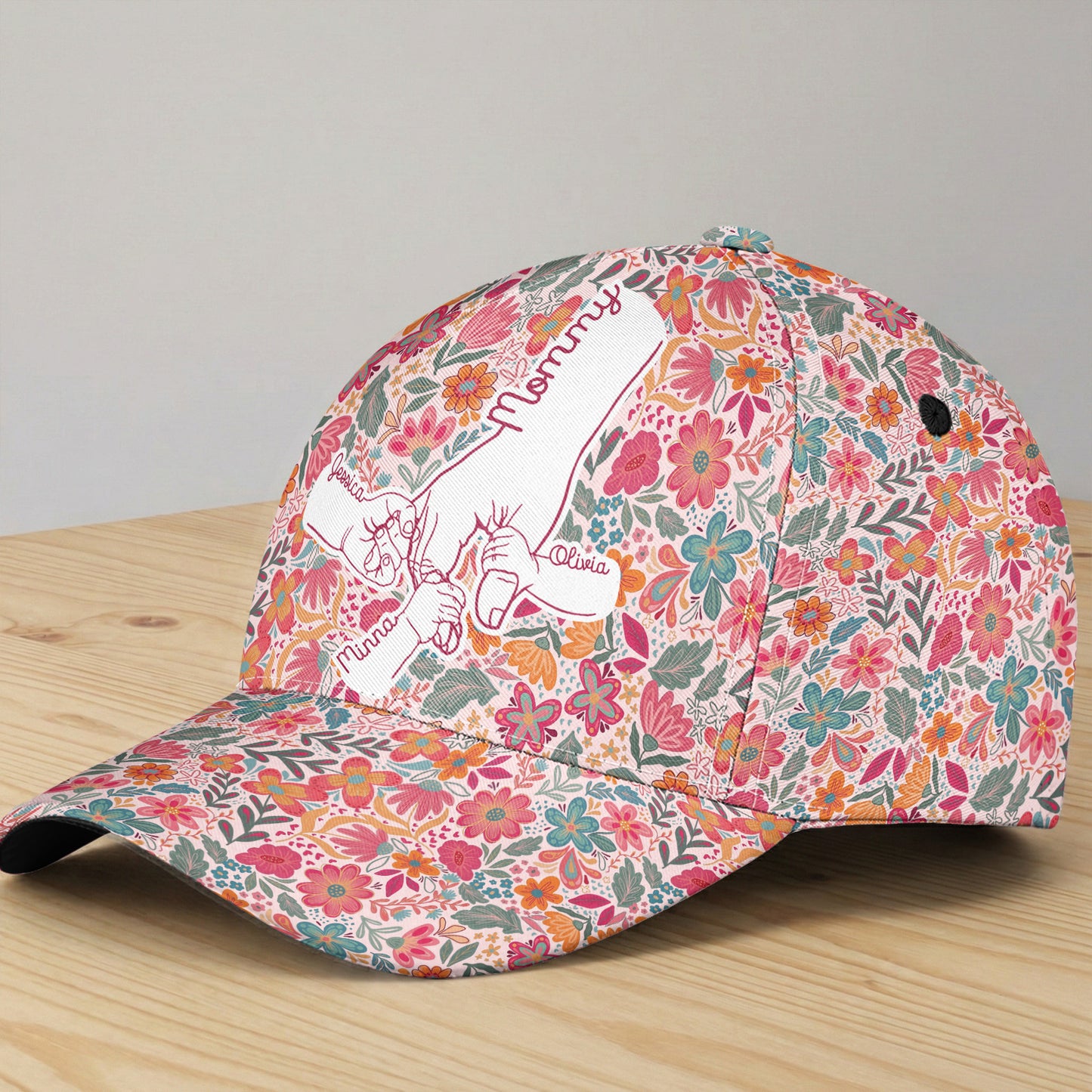 Boho-Floral-Mom-Grandma-Personalized-Cap-2
