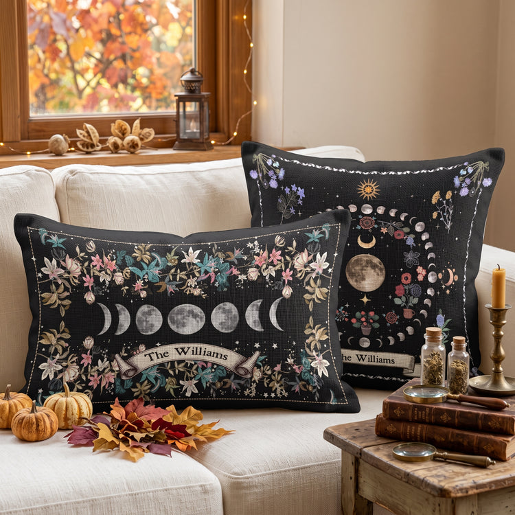 Boho-Floral-Moon-Moon-Phases-Cycle-Personalized-Pillow-Cover0