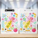 Boho-Floral-Pencil-Personalized-Clipboard-2