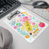 Boho-Floral-Pencil-Personalized-Clipboard-4