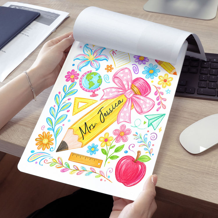 Boho-Floral-Pencil-Personalized-Clipboard-6