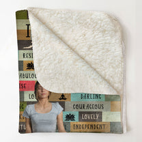 Bold Strong Fabulous - Personalized Photo Blanket