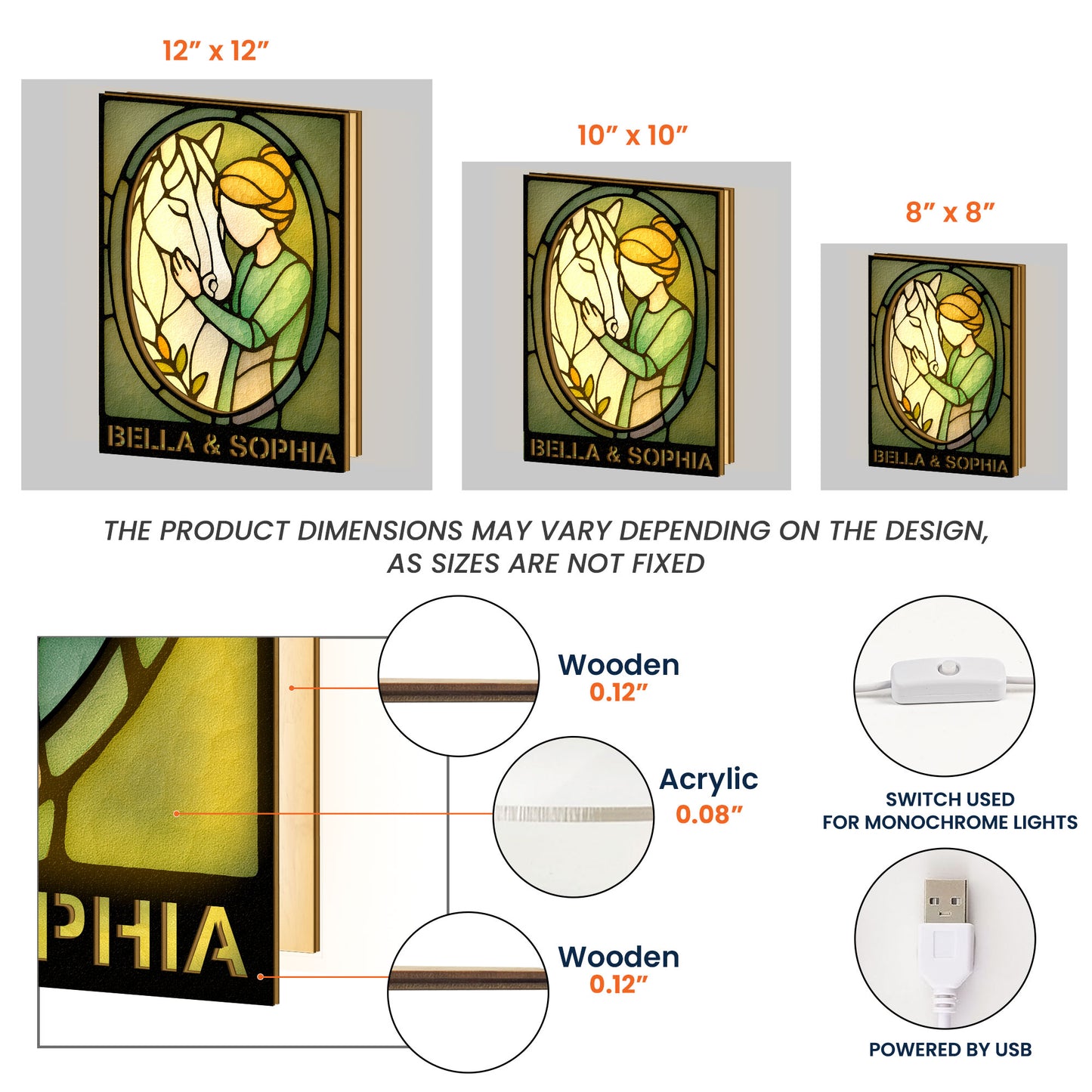 Bond That Can't Be Broken - Personalized LED Night Lamp