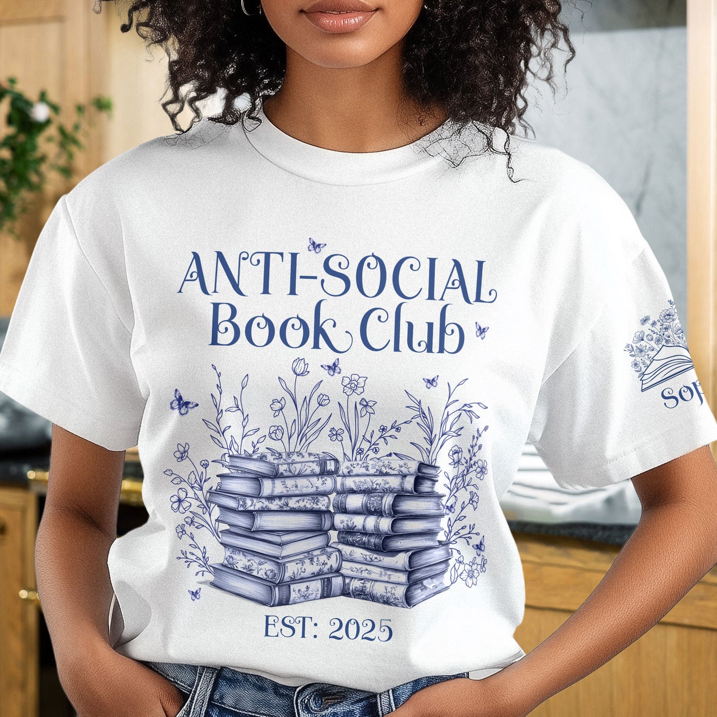 Book Club Toile De Jouy Style - Personalized Shirt