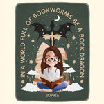 Book Dragon - Personalized Blanket