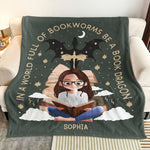 Book Dragon - Personalized Blanket