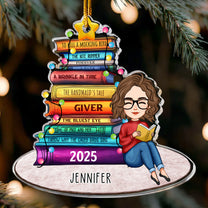 Book List Christmas Tree - Personalized Acrylic Ornament